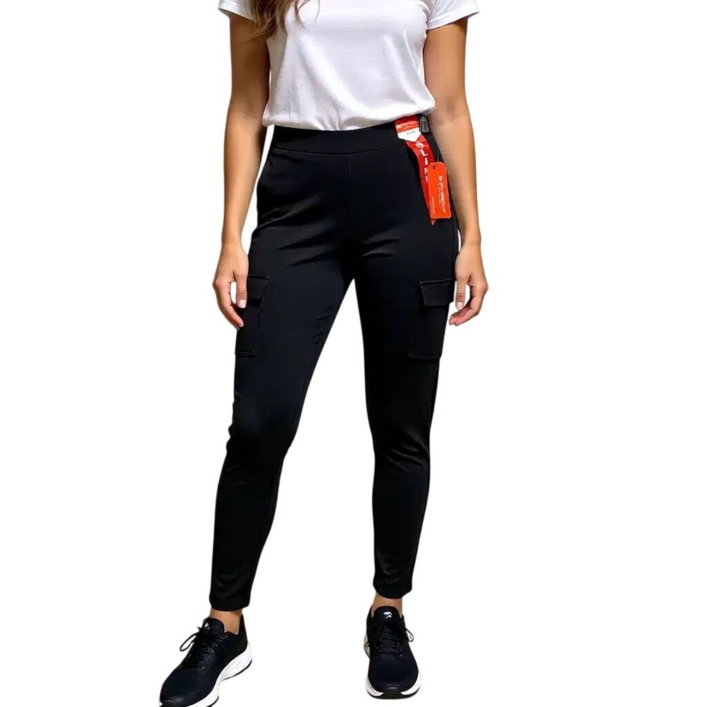 Butterfly Black Cargo Pants Women's‎ Slim Fit Stretch Pants  Md NWT